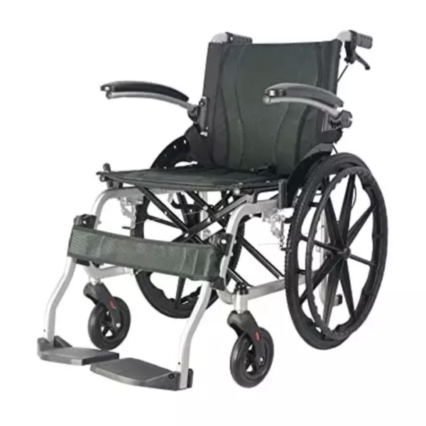 Karma Ryder 14 Aluminium Lightweight Wheelchair with Flip-Up Armrest & Footrests