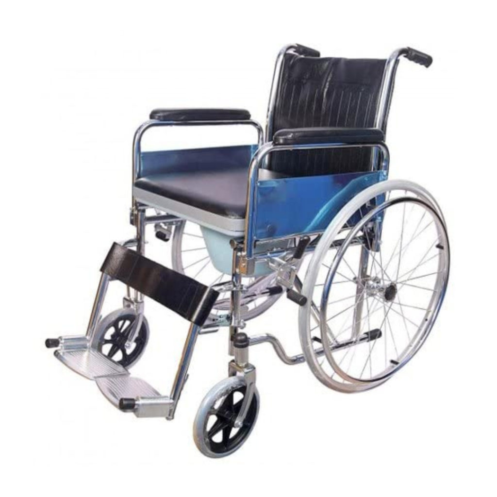 Karma Rainbow 12 Commode Wheelchair With FlipBack Arm Rests
