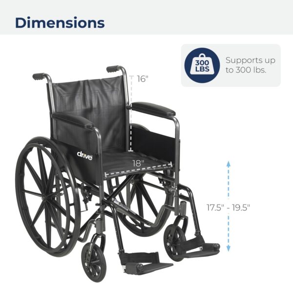 Drive Silver Sport 2 Wheelchair - Image 8